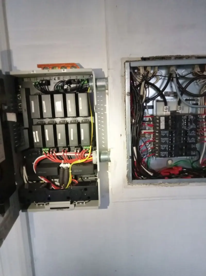 Electrical panel upgrade completed for Security Camera Wiring in Gonzalez